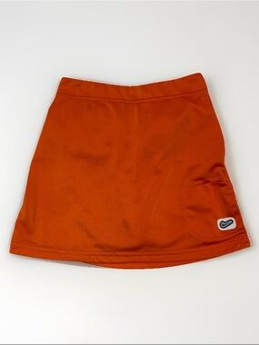 Girls Vintage Nike Golf Bowling Skort Sz 6 Ball Pocket Athletic Bright Orange